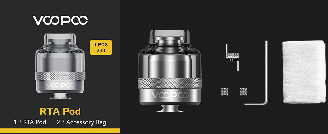 Voopoo rta tank pod innehåll